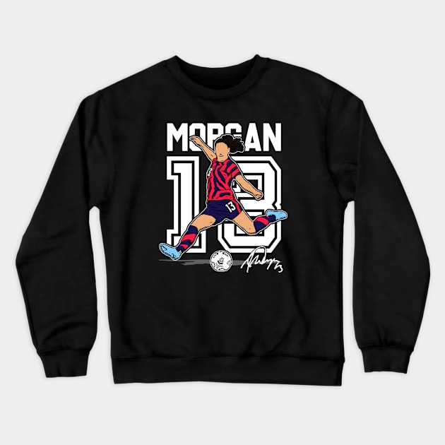 Alex Morgan Crewneck Sweatshirt by RichyTor